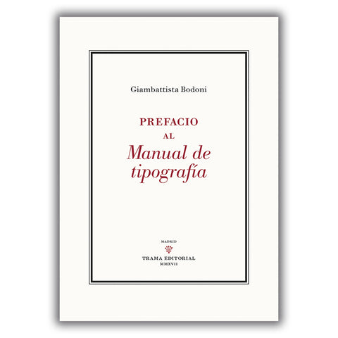 Prefacio al manual de tipografía