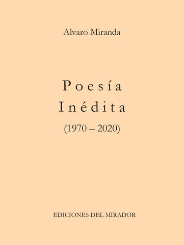 Poesía inédita