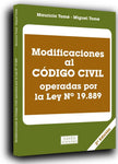 MODIFICACIONES AL CÓDIGO CIVIL OPERADAS POR LA LEY N. 19889