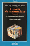 HISTORIA DE LA MATEMÁTICA VOL. 1