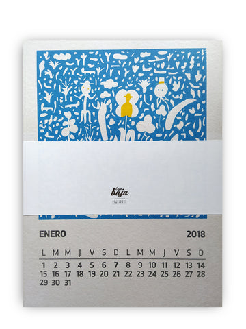 Calendario Caja Baja 2024